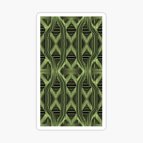 Item preview, Op Art Patterns of Green designed and sold by TelpherWerks.