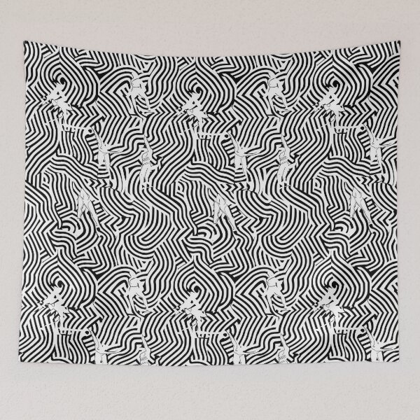 Item preview, Monochrome Abstract Graphics with Illusion Effect designed and sold by Piotrek0001.