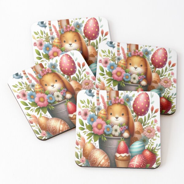 Item preview, "Easter Joy: Adorable Springtime Bunny and Egg Stickers" 8 designed and sold by Sweet Dreams & Fantasia.