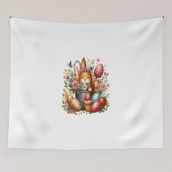 Item preview, "Easter Joy: Adorable Springtime Bunny and Egg Stickers" 8 designed and sold by Sweet Dreams & Fantasia.