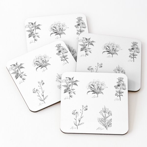 Item preview, Love and Deepspace | Official Flowers | Otome Game | LADS | LADS Boys Flowers | Vintage Flowers | Floral | Love & Deepspace designed and sold by matchaisu.