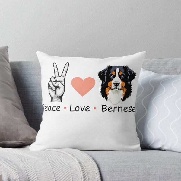 Artikelvorschau, Berner Sennenhund Berner Hund Peace Love Berner entworfen und verkauft von SlocifieShop.