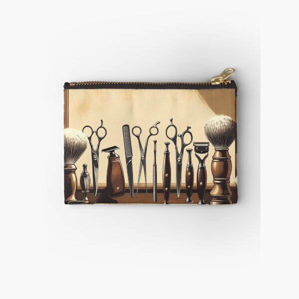 Item preview, A vintage-inspired illustration of a meticulously organized barber shop, designed and sold by Millzsplace.