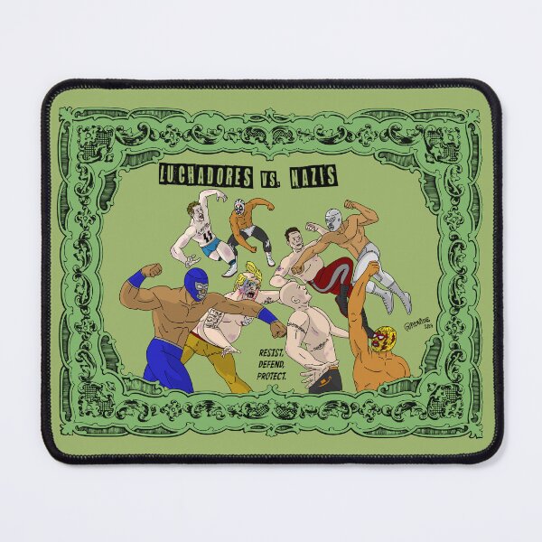 Item preview, Luchadores Vs. Nazis designed and sold by Nerdious.