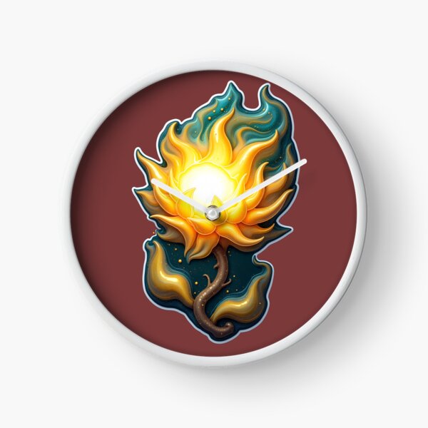 Item preview, Glowing Golden Lotus Flower stickers - Spiritual Fire Print designed and sold by Thread-Verse.