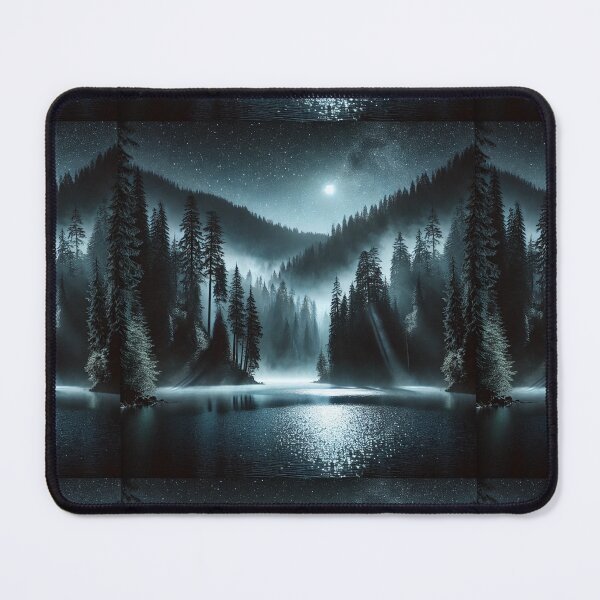 Item preview, Moonlit Enchantment: Mystical Forest Lake designed and sold by Meta2Physical.