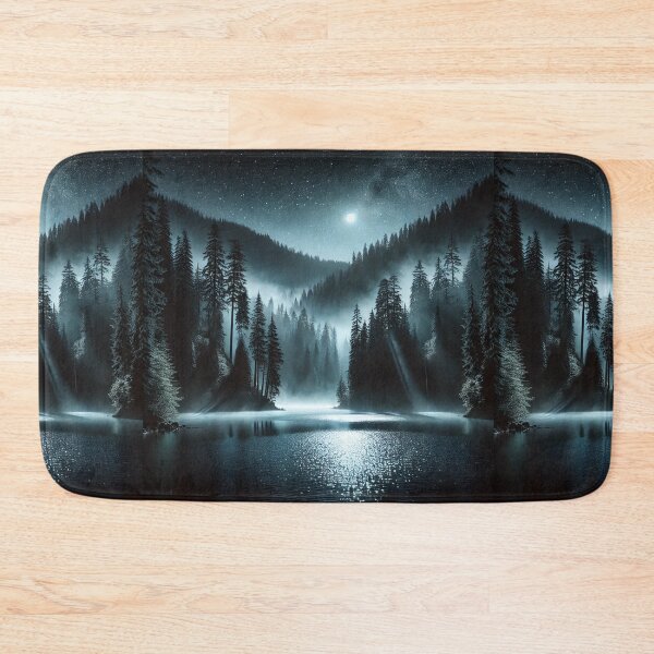 Item preview, Moonlit Enchantment: Mystical Forest Lake designed and sold by Meta2Physical.