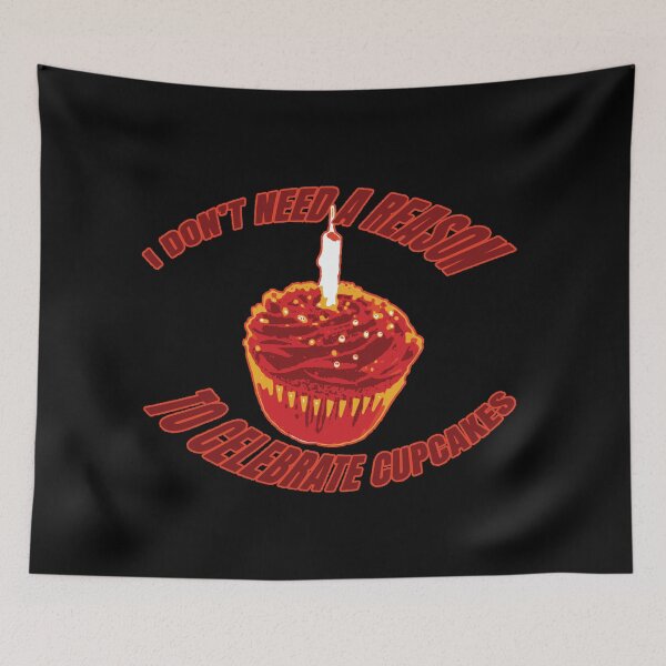 Item preview, Yo celebro los cupcakes (naranja) designed and sold by WordyDreams.