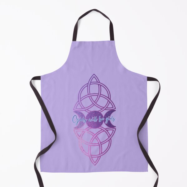 Item preview, Girls Will Be Girls - Galaxy Triple Moon with Triquetra Celtic Knot designed and sold by SpeakBoldly.