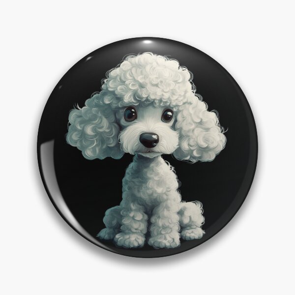 Item preview, Adorable white poodle designed and sold by anettfaye.