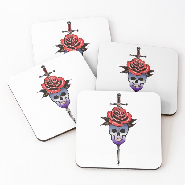 Item preview, Gothic Butch Skull & Rose Dagger – Butch Pride Flag Design designed and sold by Travelslightly.