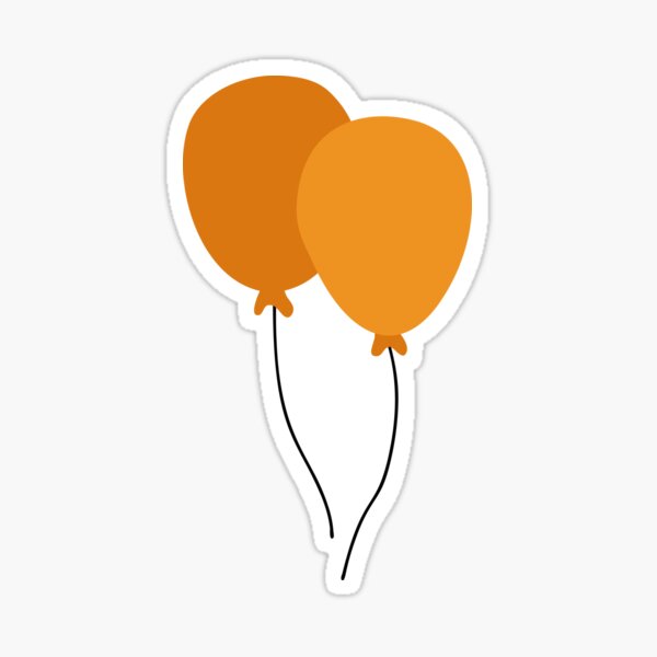 Item preview, Two Orange Balloons in Memory of Bibas Children designed and sold by Neeshki.