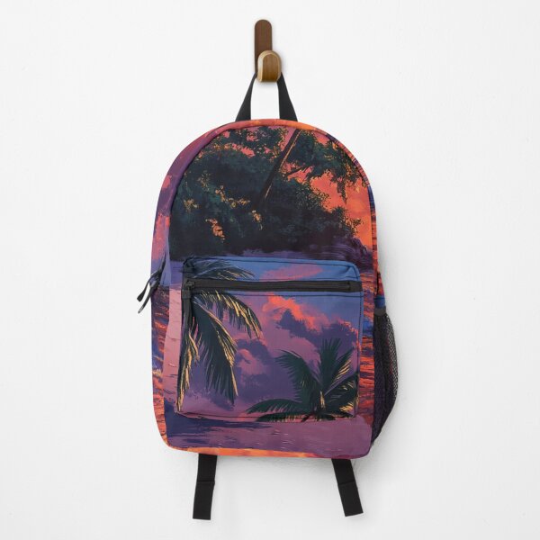 Item preview, A sunset on a tropical island paints the sky with brilliant colors designed and sold by emaga.