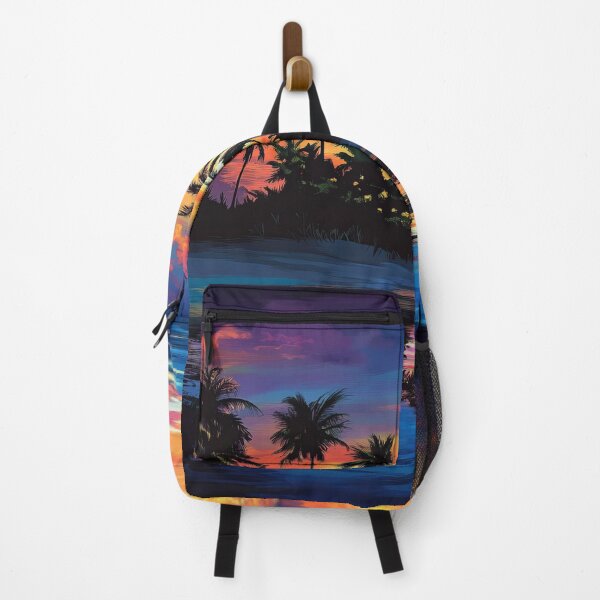 Item preview, A sunset on a tropical island paints the sky with brilliant colors designed and sold by emaga.
