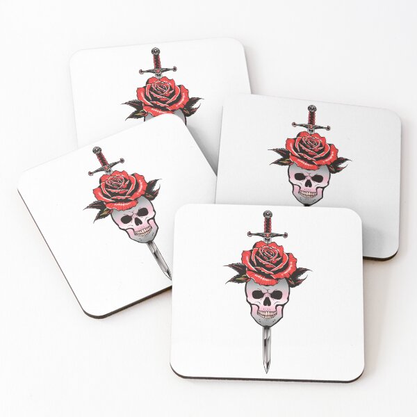 Item preview, Gothic Demigirl Skull & Rose Dagger – Demigirl Pride Flag Design designed and sold by Travelslightly.