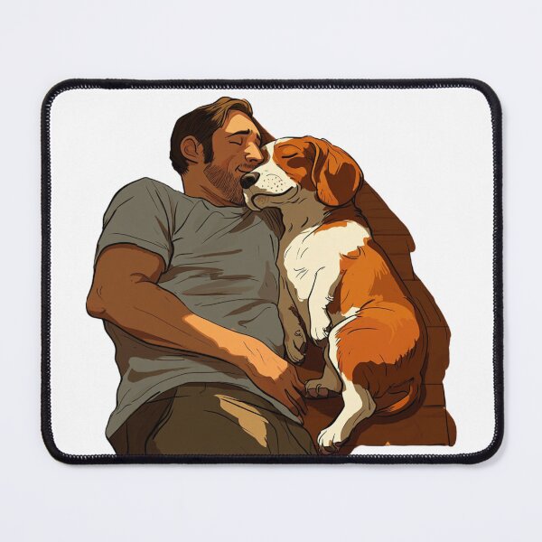 Item preview, Sleeping Basset Hound And Dad designed and sold by anettfaye.