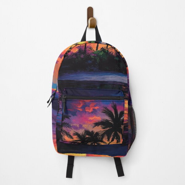 Item preview, Paradise Island Sunset - Warm Seaside Illustration designed and sold by Emaga Digital Studio.