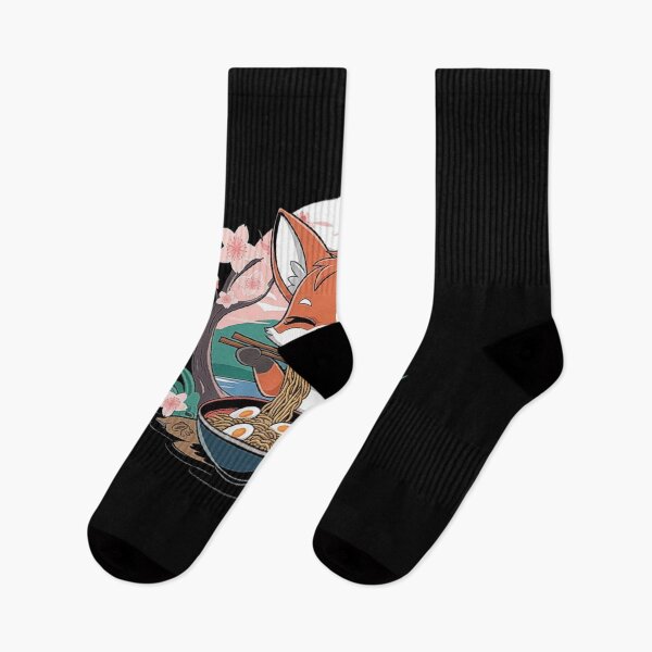 Item preview, Cute Fox Eating Ramen - Adorable Japanese Noodle Art designed and sold by love3617.