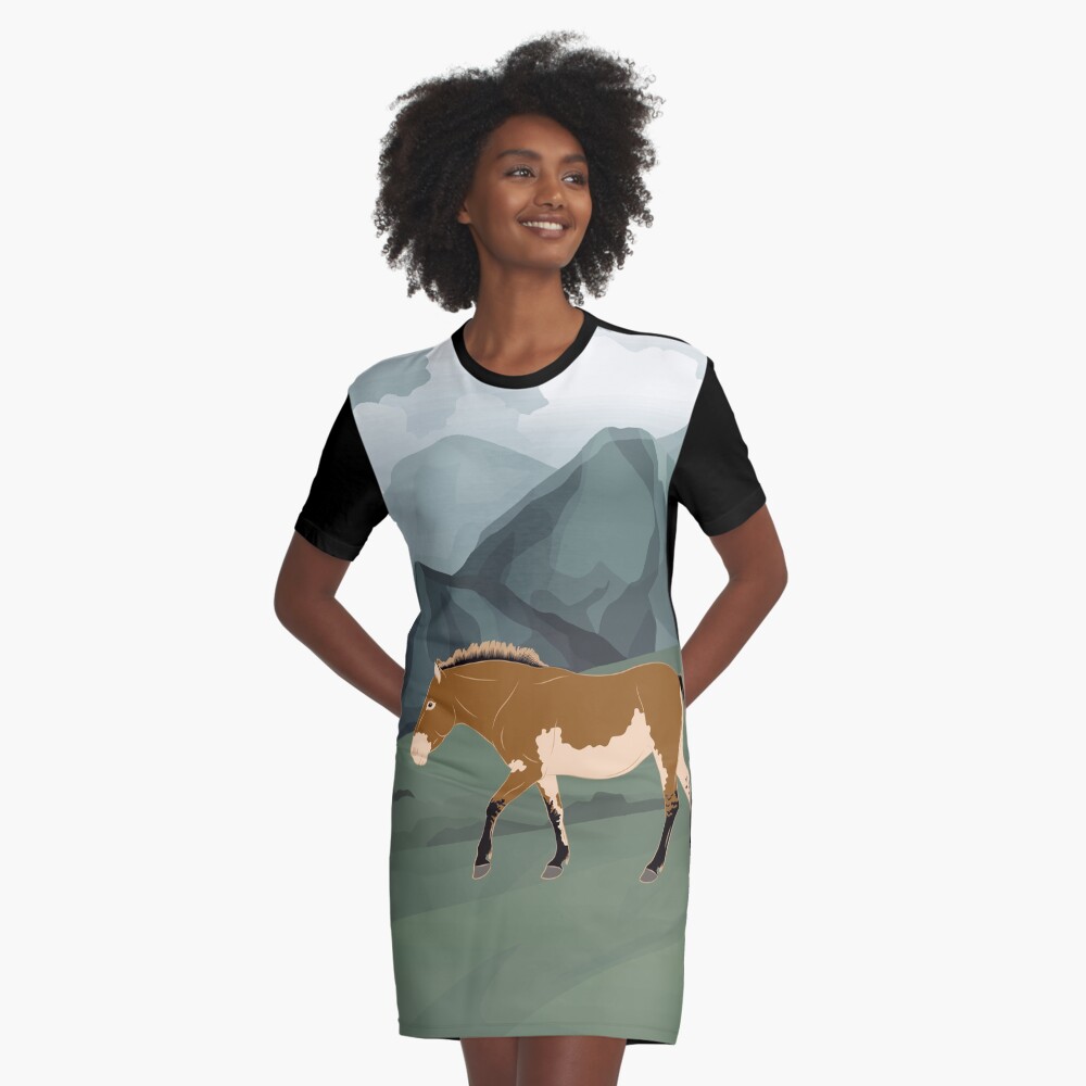 Aperçu de l'œuvre Robe t-shirt créée et vendue par WebEquitation.