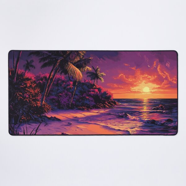 Item preview, A sunset on a tropical island paints the sky with brilliant colors designed and sold by emaga.
