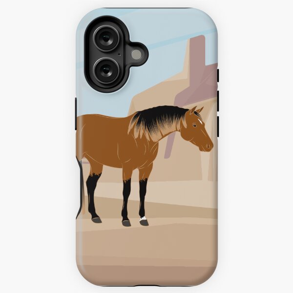 Aperçu de l'œuvre Quarter Horse, cheval isabelle avec paysage, cheval de selle, races de chevaux des États unis créée et vendue par WebEquitation®.