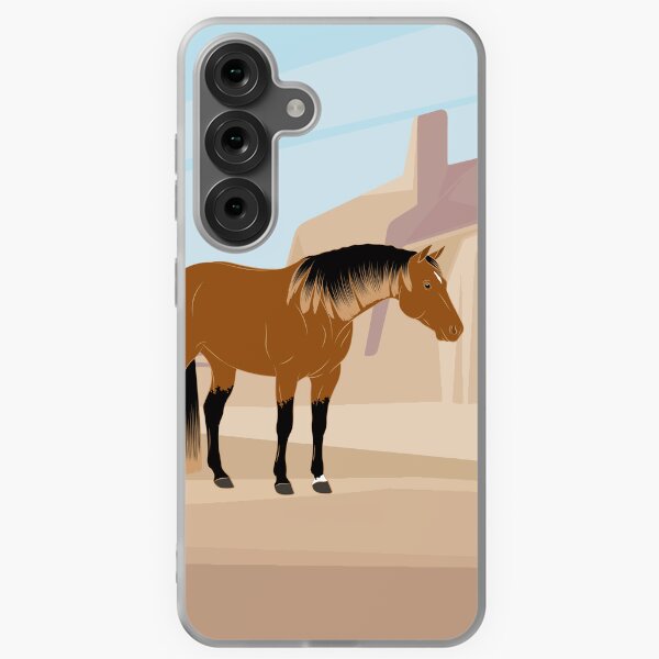 Aperçu de l'œuvre Quarter Horse, cheval isabelle avec paysage, cheval de selle, races de chevaux des États unis créée et vendue par WebEquitation®.