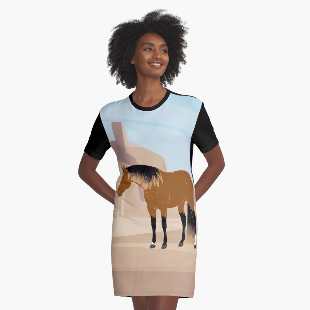 Aperçu de l'œuvre Robe t-shirt créée et vendue par WebEquitation.