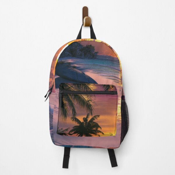 Item preview, A sunset on a tropical island paints the sky with brilliant colors designed and sold by emaga.