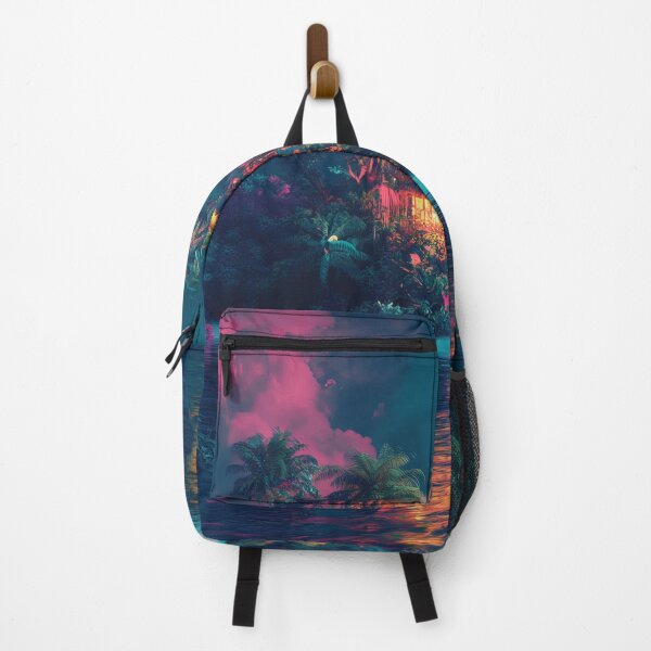 Item preview, Sunset Over Tropical Lagoon - Coastal Wall Art designed and sold by Emaga Digital Studio.