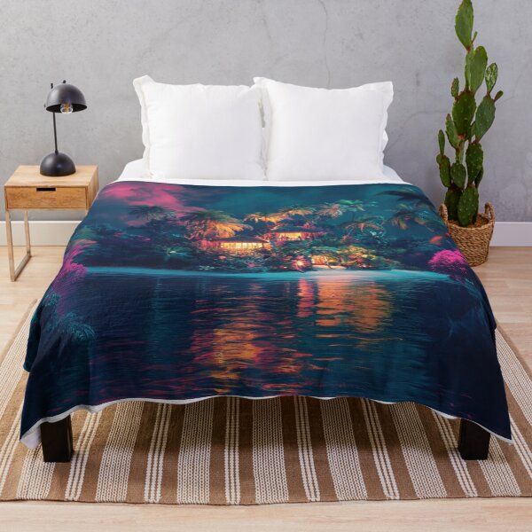 Item preview, A sunset on a tropical island paints the sky with brilliant colors designed and sold by emaga.