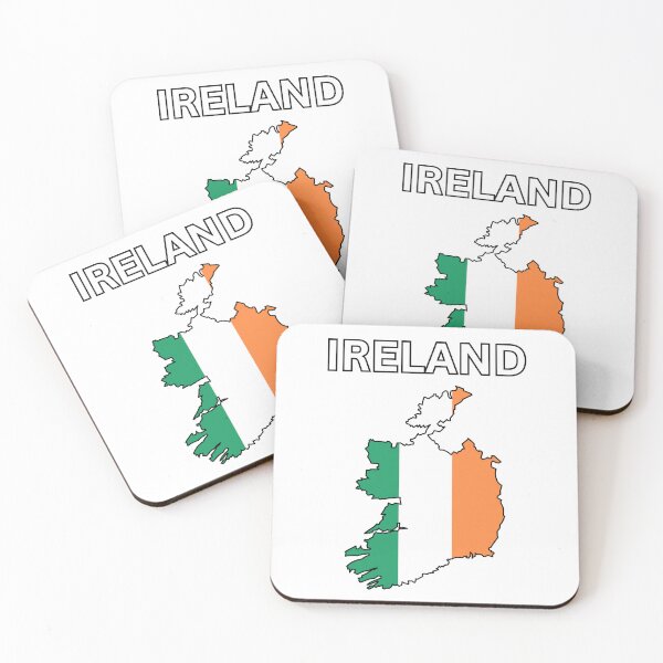 Item preview, Ireland Flag Map Design designed and sold by atomstartup.