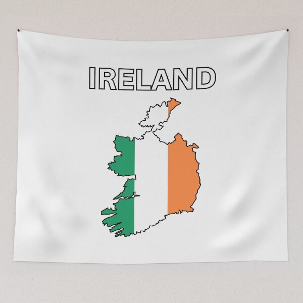 Item preview, Ireland Flag Map Design designed and sold by atomstartup.