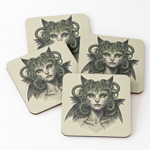 Item preview, Feline Fury: The Medusa Cat designed and sold by HecatesDelights.