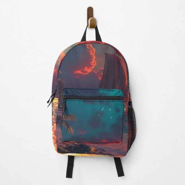 Item preview, A sunset on a tropical island paints the sky with brilliant colors designed and sold by emaga.