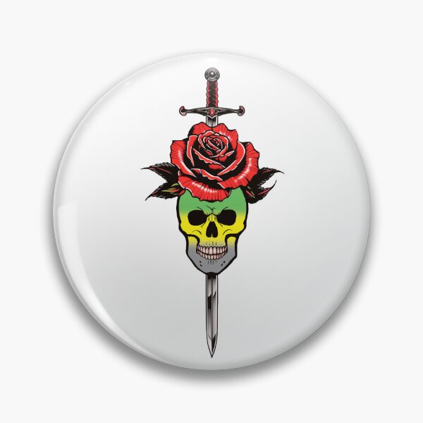 Item preview, Gothic Lithromantic Skull & Rose Dagger – Lithromantic Pride Flag Design designed and sold by Travelslightly.