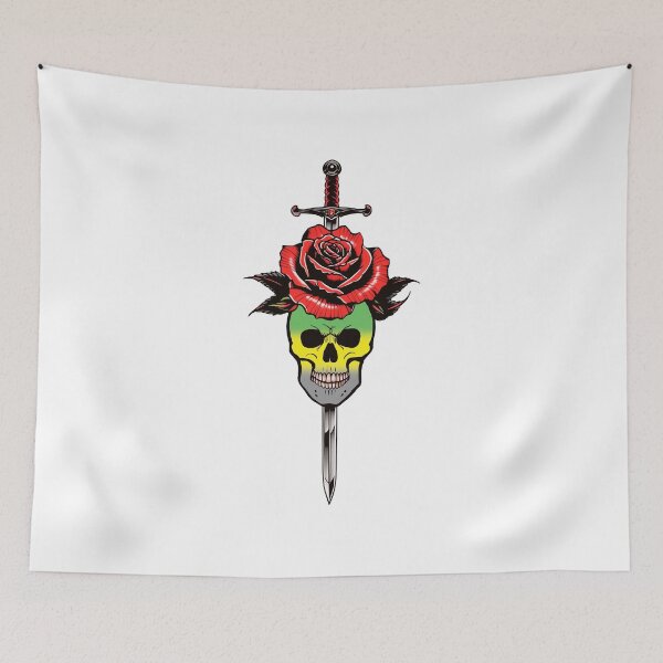 Item preview, Gothic Lithromantic Skull & Rose Dagger – Lithromantic Pride Flag Design designed and sold by Travelslightly.