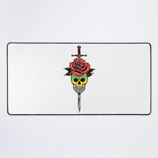 Item preview, Gothic Lithromantic Skull & Rose Dagger – Lithromantic Pride Flag Design designed and sold by Travelslightly.