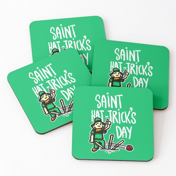Item preview, Funny Cricket St. Patrick’s Day Themed - Saint Hat-Trick's Day- Irish Cricket Themed designed and sold by sketchNkustom.