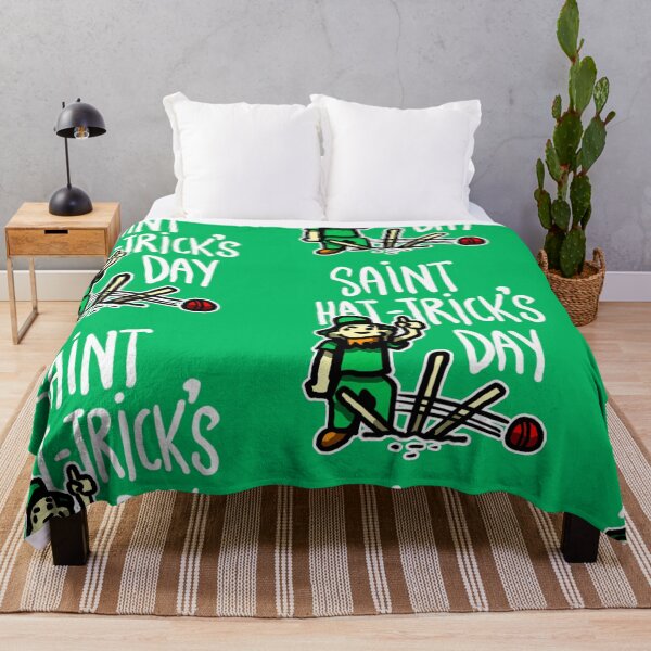 Item preview, Funny Cricket St. Patrick’s Day Themed - Saint Hat-Trick's Day- Irish Cricket Themed designed and sold by sketchNkustom.