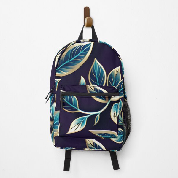 Item preview, Midnight Sapphire & Gold Foliage | Elegant Botanical Pattern designed and sold by Juliette Ozkalfayan.