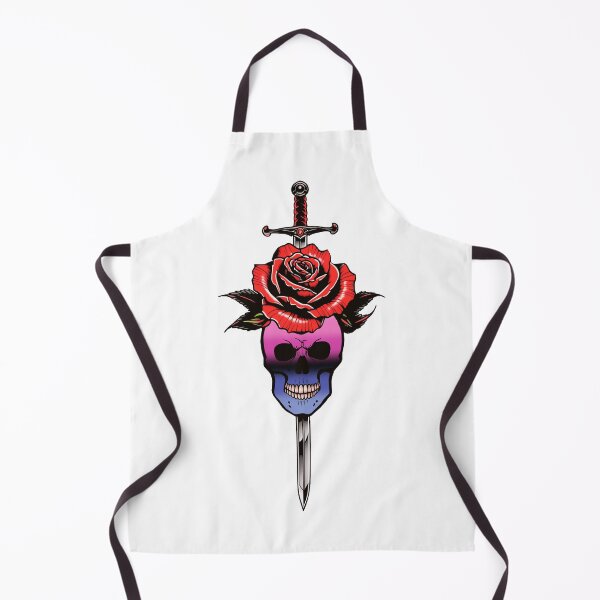 Item preview, Gothic Omnisexual Skull & Rose Dagger – Omnisexual Pride Flag Design designed and sold by Travelslightly.
