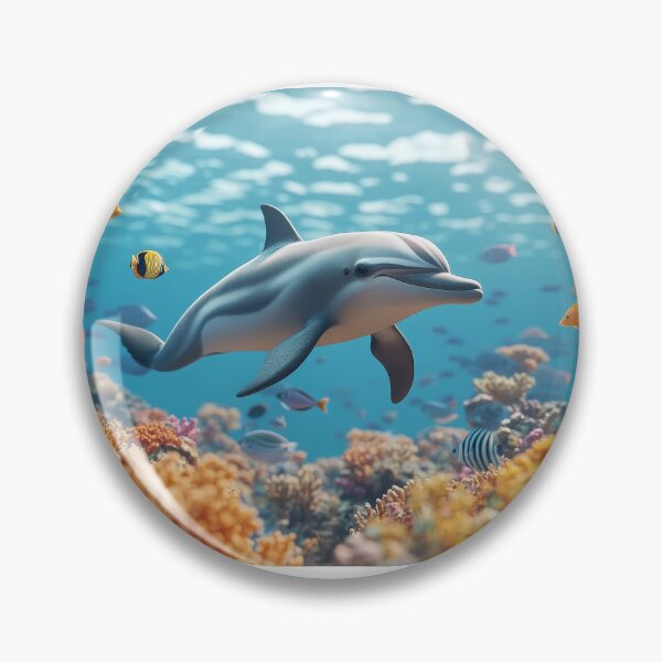 Item preview, Dolphin in a Coral Reef: A Spectacular Underwater Encounter designed and sold by emaga.