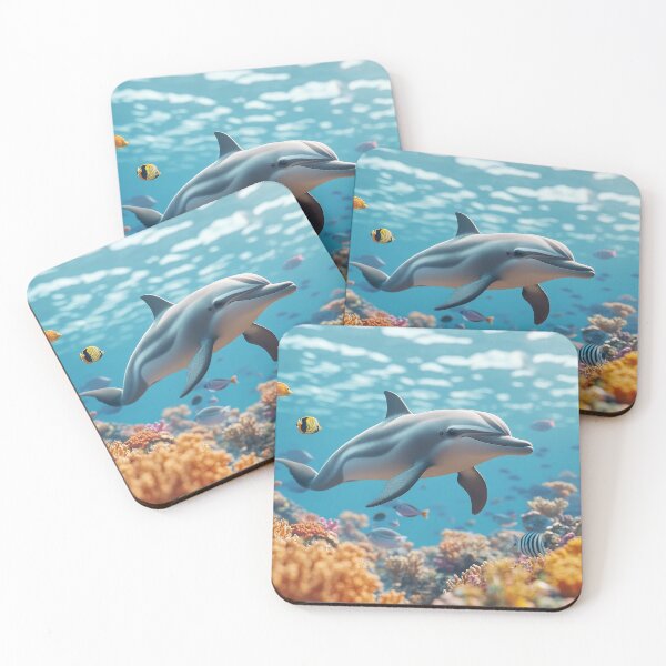 Item preview, Dolphin in a Coral Reef: A Spectacular Underwater Encounter designed and sold by emaga.