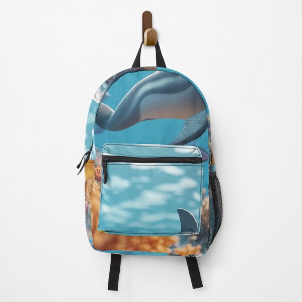 Item preview, Tropical Dolphin Encounter - Colorful Marine Life Art designed and sold by Emaga Digital Studio.