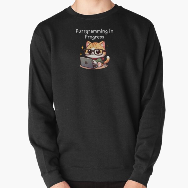 Item preview, Purrgramming in Progress Chibi Cat Coding designed and sold by PrometheanAppCo.