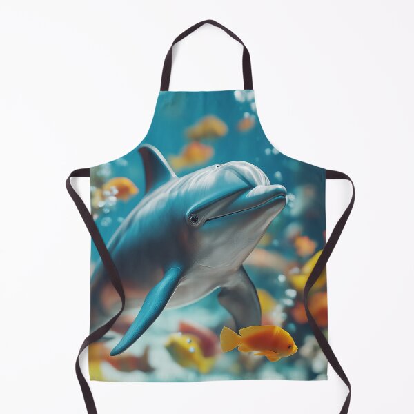 Item preview, Coral Reef Dolphin - Vibrant Underwater Ocean Art designed and sold by Emaga Digital Studio.