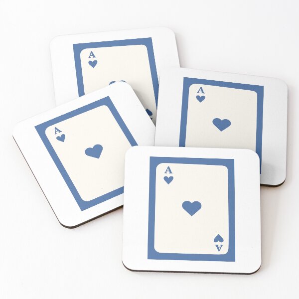 Item preview, Blue heart ace card designed and sold by nikkyds05.