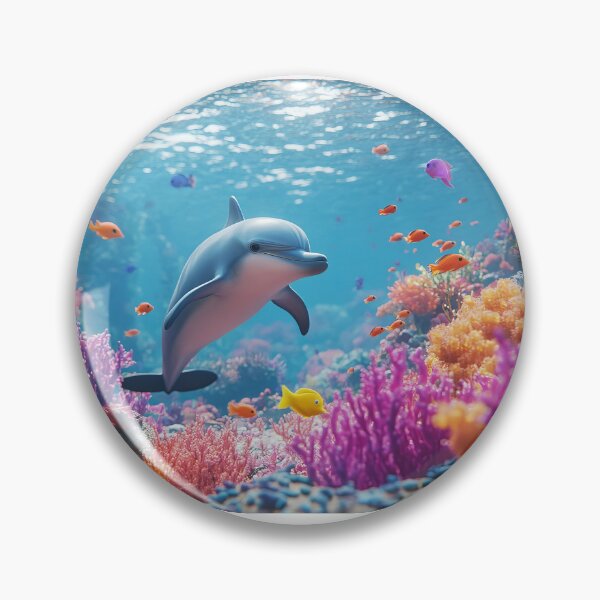 Item preview, Dolphin in a Coral Reef: A Spectacular Underwater Encounter designed and sold by emaga.