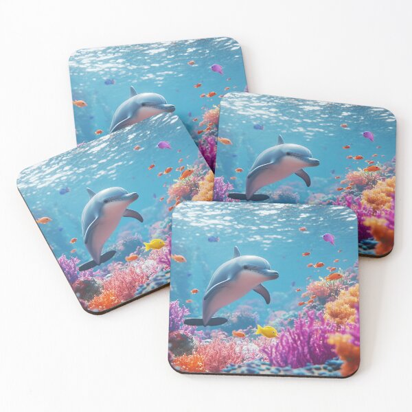 Item preview, Dolphin in a Coral Reef: A Spectacular Underwater Encounter designed and sold by emaga.