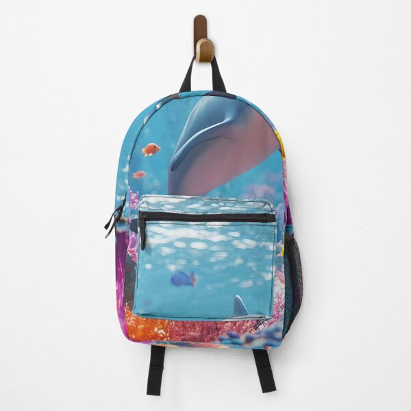 Item preview, Dolphin Paradise - Coral Reef Ocean Wall Art designed and sold by Emaga Digital Studio.